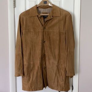 Jos A Bank Lightweight Leather Coat - L